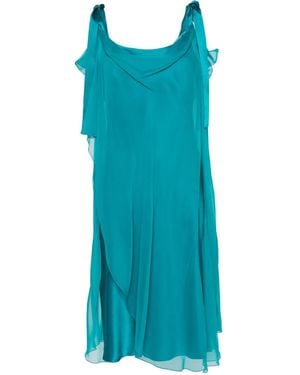 Alberta Ferretti Silk Dress - Blue