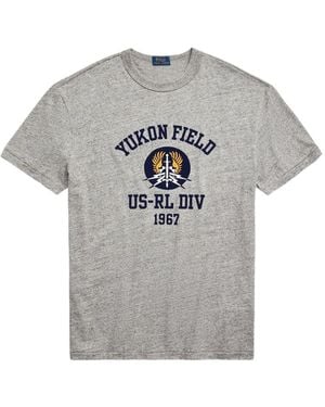 Polo Ralph Lauren Graphic-Print T-Shirt in Grey for Men | Lyst Canada