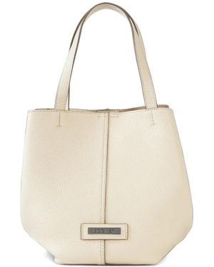 Bogner Neuwies Keiko Grained Leather Bucket Bag - White