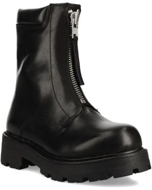 Vagabond Shoemakers Zip-Detail Tassel Boots - Black