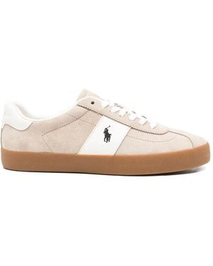 Polo Ralph Lauren Logo-Embroidered Trainers - White