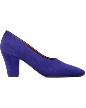 Marsèll Figura Suede Almond-Toe Court Shoes - Purple