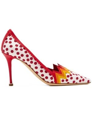 Manolo Blahnik Yquem Pumps Mit Polka Dots - Pink