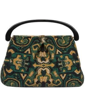 Dries Van Noten Tote Bag Aus Tapisserie-Jacquard - Grün