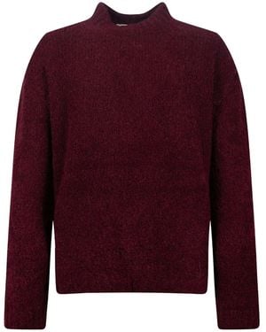 Amaranto Pullover Mit Stehkragen - Rot