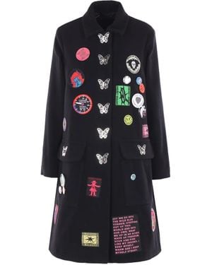 Chopova Lowena Appliquéd Button Coat - ブルー