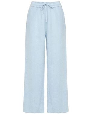 Dirty Laundry Elastic-Waistband Trousers - Blue
