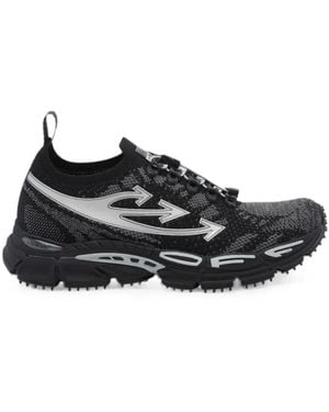 Off-White c/o Virgil Abloh Be Right Back Knit Sneakers - Black