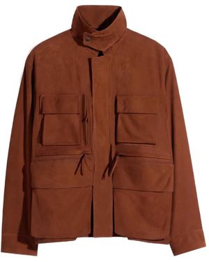 Lemaire Patch-Pocket Jacket - Brown