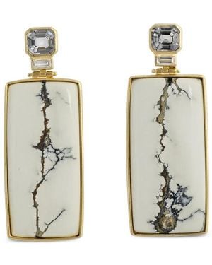DENISE CASSOU Creek Diamond And Spinel Earrings - White