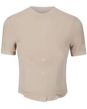 Maison Margiela Button-Detail Short-Sleeve T-Shirt - White