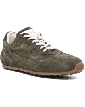 Officine Creative Lace-Up Panelled Trainers - Green