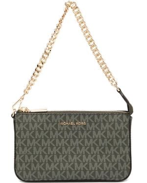 Michael Kors Monogram-Printed Mini Bag - Grey