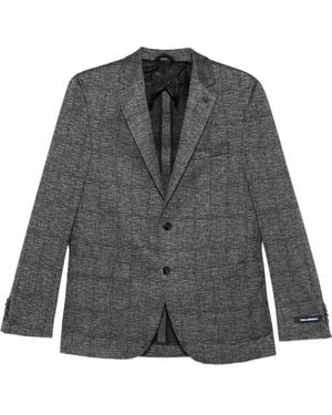 Karl Lagerfeld Strukturierte Jacke mit zwei Knöpfen - Grau