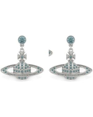Vivienne Westwood Mini Bas Relief Drop Earrings - White