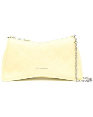 Karl Lagerfeld Seven Element Embossed ショルダーバッグ - ナチュラル