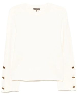 N.Peal Cashmere ラグランスリーブ プルオーバー - ナチュラル