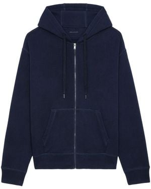 Zadig & Voltaire Skull Zip-Up Hoodie - Blue