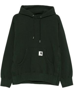 Sacai X Carhartt Wip Pocketed Hoodie - Green