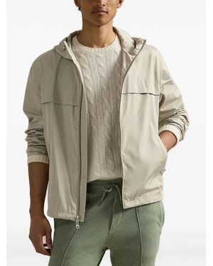 Polo Ralph Lauren Zip-Up Hooded Jacket - Natural