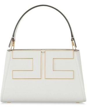 Elisabetta Franchi Handbag With Logo - White