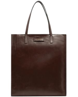 The Bridge Handtasche Aus Leder - Braun