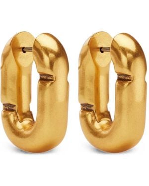 Marc Jacobs Pop J Marc Huggie Hoops - Metallic