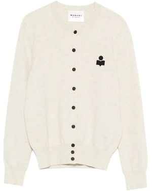 Isabel Marant Embroidered-logo Cardigan - ホワイト