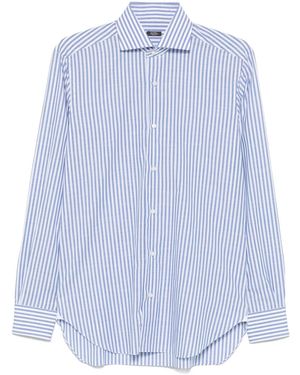 Barba Napoli Striped Shirt - Blue