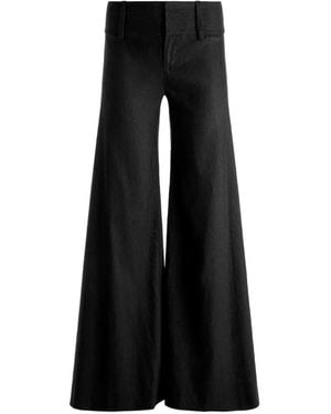 Alice + Olivia Olivia Wide-Leg Trousers - Black