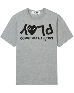 COMME DES GARÇONS PLAY T-Shirt À Logo - Grey