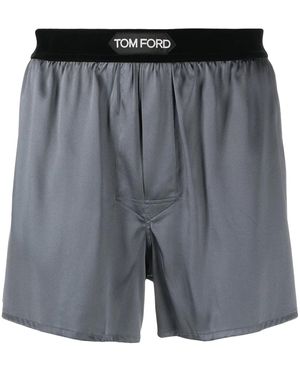 Tom Ford Boxershorts Mit Logo - Grau