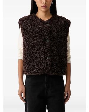Marc O' Polo Bouclé-Texture Waiscoat - Black