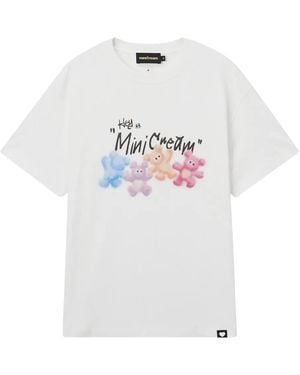 Mini Cream コットン Tシャツ - ホワイト