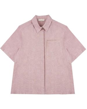 Glanshirt Pocket Linen Shirt - Pink