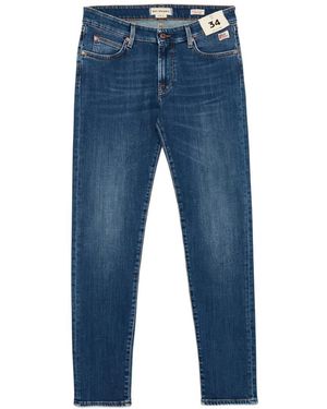 Roy Rogers Faded Slim-Fit Jeans - Blue