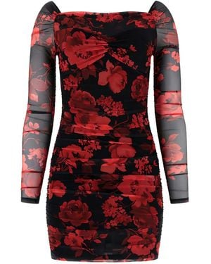 Guess Mesh Mini Dress - Red