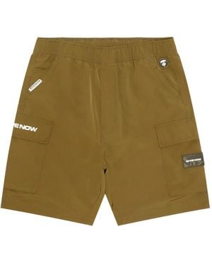 美品　エイプ　AAPE WOVEN CARGO SHORTS　XXL　パンツ AAPE Moonface logo cargo shorts | Bape official website