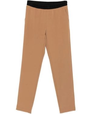 ERMANNO FIRENZE Logo-Waistband Slim-Fit Pants - White