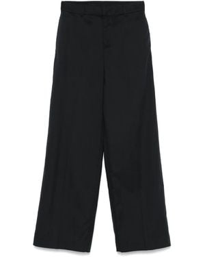 PT Torino Elasticated-Waist Trousers - Black