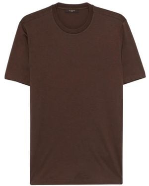 Zanone Crew-Neck T-Shirt - Brown