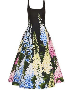 Oscar de la Renta Foxglove Midi Dress - White