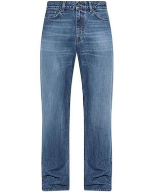 Versace Logo-Patch Jeans - Blue