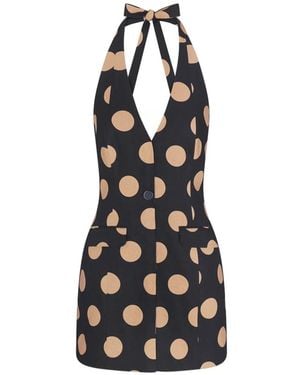 Simon Miller Kirra Polka-Dot Mini Dress - White
