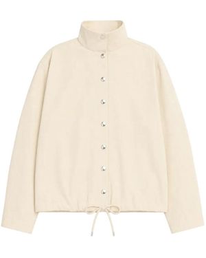 Reformation Lennon Drawstring Jacket - Natural