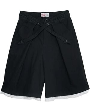 Oscar Ouyang Bermudas Cross Arrow - Negro