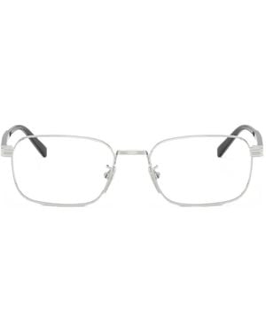Prada Brille Mit Eckigem Gestell - Weiß