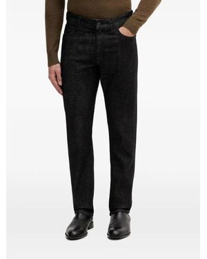 Sisley Vaqueros Con Parche Del Logo - Negro