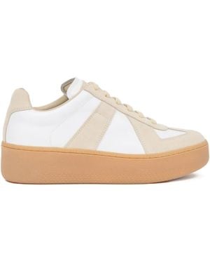 Maison Margiela Replica Wedge Trainers - White