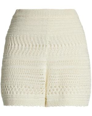 Ralph Lauren Crochet-Knit Shorts - White